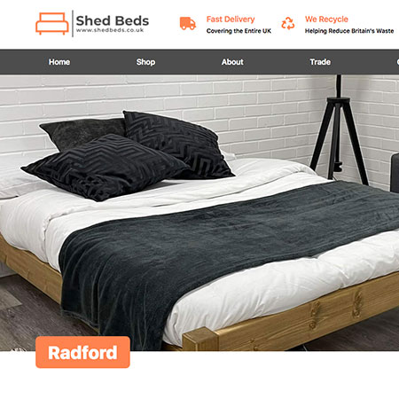 Nottingham-Web-Design-Shed-Beds-Project Shed Beds Site