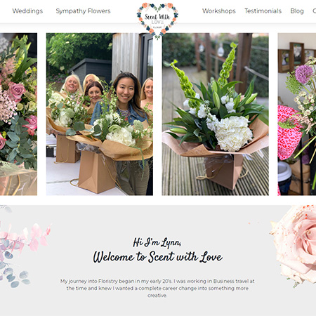 Scent with love web design